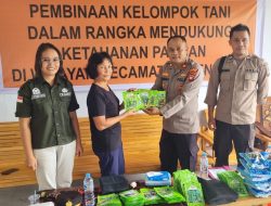 Penguatan Ketahanan Pangan Nasional Polsek Menjalin Polres Landak Melaksanakan Pembinaan Dengan Kelompok Wanita Tani