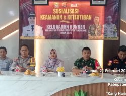 Mejelang Ramadhan Lurah Bunder Hj. Ine Susilawati, A.Md. Kep., SKM., Selanggarakan Sosialisasi Keamanan dan Ketertiban.