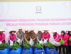 Polda Riau Dorong Ketahanan Pangan Lewat Program Pekarangan Pangan Lestari