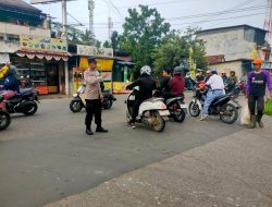 Polsek Balaraja Atur Arus Lalu Lintas Pagi Hari untuk Ciptakan Kamseltibcarlantas