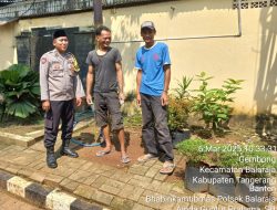 Personil Polsek Balaraja Aipda Guntur Pratama SH Melaksanakan Sambang & Poliran (Polisi Peduli Pengangguran) di Desa Binaan