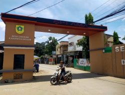 Gapura Selamat Datang Desa Cibunar Telah Rampung, Warga ; Pemandangan Terlihat Indah