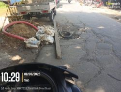 Warga Resah, Bekas Galian Kabel PLN Dibiarkan Menganga Mengundang Bahaya