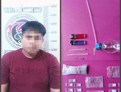 Menjadi Bandar Narkoba, Seorang Pria Berhasil Diringkus Unit Opsnal Satresnarkoba Polres Tulang Bawang Barat