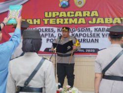 Serah Terima Jabatan Wakapolres hingga Kapolsek Winongan Digelar di Mapolres Pasuruan