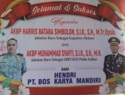 *Selamat dan Sukses Kepada AKBP. Harris Batara Simbolon, S.I.K., S.H., M.Tr.Opsla. Sebagai Kapolres Melawi.*