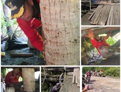 Respons Sigap Camat Zainal Atasi Jalan Amblas di Mengkirau: Kolaborasi Warga Jadi Solusi Sementara