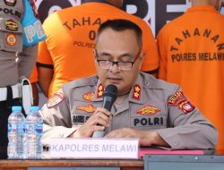 Press Release Polres Melawi Ungkapkan Kasus Peredaran Kayu Ilegal Loging, Curanmor, Pencurian dan Percabulan