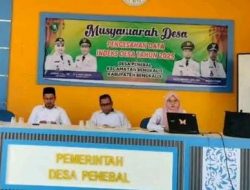 Desa Penebal Tetapkan Data Indeks 2025 Lewat Musyawarah Bersama