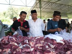 Bupati dan Wakil Bupati Sleman, Pantau Pemotongan Hewan Kurban di Dua Titik