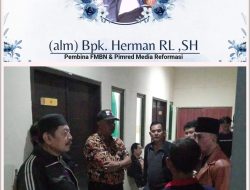 Berita Duka: Pimpinan Redaksi SKU Media Reformasi Dan Pembina FMBN Tutup Usia 61 Th Karena Sakit