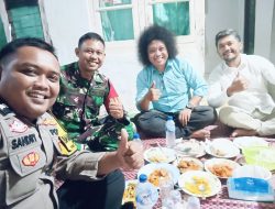 Jalin Sinergitas, Bhabinkamtibmas dan Babinsa Desa Lumpang Sambangi Warga Sampaikan Pesan Kamtibmas