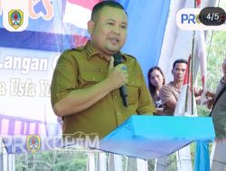 Bupati Melawi H. Dadi Sunarya Usfa Yursa Resmikan Jembatan Sungai Keberak 2 di Desa Langan Belimbing Hulu