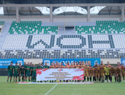 Dalam Laga Persahabatan, PS Polda DIY Unggul Tipis Atas PS Praja Sembada Dengan Skor 5-4