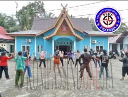 Harmoni Pagi Kamis di Desa Jangkang, Pemdes dan Mahasiswa KKN UNRI Kompak Senam Bersama