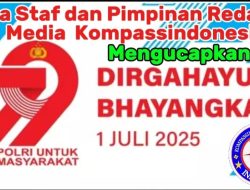 HUT Bhayangkara ke 79 Ini Harapan Pimpinan Media Kompassindonesia