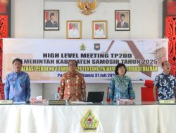 Wakil Bupati Samosir Pimpin High Level Meeting TP2DD, Evaluasi Perda No. 1 Tahun 2024 tentang Pajak dan Retribusi Daerah.