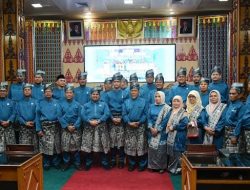 Paripurna Istimewa HUT Ke-513 Bengkalis, Anggota DPRD Tampil Memukau dengan Busana Adat Melayu