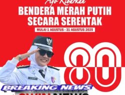 Pemerintah Desa Mekong Ajak Masyarakat Kibarkan Bendera Merah Putih Selama Bulan Agustus