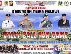 Panitia Matangkan Persiapan Volly Ball Fun Game Menyambut HUT RI ke-80