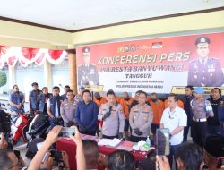Polresta Banyuwangi Bongkar Sindikat Curanmor, Enam Orang Di amankan