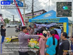 Polresta Banyuwangi bersama Jajaran Polsek dan Bulog Salurkan Puluhan Ton Beras SPHP Ludes Diserbu Warga