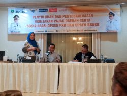 Bapenda Banten Gelar Sosialisasi Kebijakan Pajak Daerah dan Opsen PKB-BBNKB di Serang