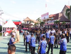 Olahraga Bersama TNI-Polri dan Bhayangkari Warnai Semangat HUT ke-80 RI di Banyuwangi
