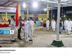 Jelang Pelaksanaan Upacara Kemerdekaan RI ke-80: Camat Wawaykarya Kukuhkan 62 Anggota Paskibraka 2025