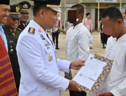 Bupati Inspektur Upacara Peringatan HUT ke-80 RI di Rutan Humbahas