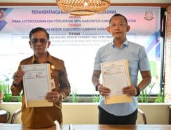 Dukcapil dan Kejari Humbahas Teken Kerja Sama Hukum