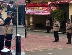 Upacara Peringatan Hari Juang Polri di Polres Samosir,Teladani Semangat Juang Pendahulu