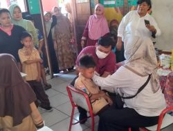 Kerjasama Dengan Puskesmas Kedawung Wetan, Program BIAS Digelar di SDN 07 Kedaung Wetan