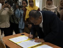 11 Kelompok Komoditas Pedagang Pasar Godean, Tandatangani Kesepakatan Penataan Pasar