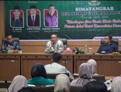 Pengurus Himatangbar Resmi Dilantik, Sekda Buka Ruang Berkolaborasi Dalam Program Penelitian dan Pemberdayaan Masyarakat