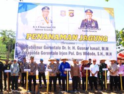 Dukung Program Pemerintah, Kapolda Gorontalo Hadiri Penanaman Jagung