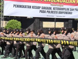 Polresta Banyuwangi Latih Ratusan Personel Dalmas, Tegaskan Pendekatan Humanis dalam Pengamanan