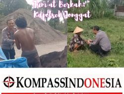 Kapolsek Jonggat, IPTU Agus Priyatno, terus menunjukkan kepedulian dan komitmennya untuk membantu warga yang membutuhkan.