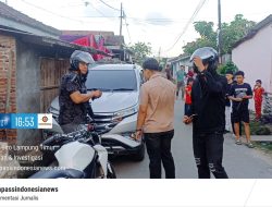Aksi Heroik Dua Personil Polsek Mengamankan Barang Bukti Kendaraan Hasil Curian Diwilayah Ampai Bandar Lampung