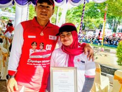 Anggota Polda Gorontalo Aipda Antoni, SH,. Mengahadiri Acara PMI Hut Yang Ke-80 Tahun Di Rumah Dinas Gebernur Goronralo