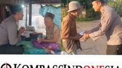 Jum’at Berkah, Kapolsek Jonggat Kembali Berikan Bantuan kepada Lansia Kurang Mampu.