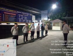 Apel Malam & Sispam Mako Personil Polsek Balaraja Dalam Mengantisipasi Guantibmas di Wilayah Hukum Polresta Tangerang