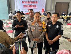 Sambut Hari Jadi Humas Polri Ke -74, Polda DIY Selenggarakan Donor Darah dan Bhakti Kesehatan