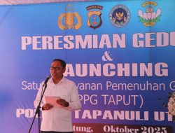 Bupati Tapanuli Utara Dampingi Wakapoldasu Launching Satuan Pelayanan Pemenuhan Gizi (SPPG) Polres Taput
