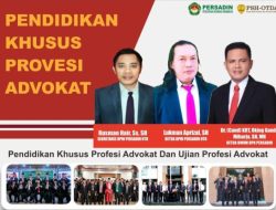 Calon Advokat DPW Persadin NTB Angkatan XXII Akan Diambil Sumpah Oleh Ketua Pengadilan Tinggi NTB Bulan Desember 2025
