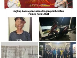 SATRESKRIM POLSEKTA POLRES Lahat Tangkap Pelaku Curanmor DI Tanjung Payang