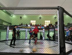 Brimob Polda Jatim Gelar Kejurda Tarung Bebas Indonesia 2025 Piala Dansat Brimob Jatim di Banyuwangi
