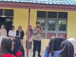 Kapolsek Ella Hilir Sosialisasi Tertibkan Penggunaan Knalpot Brong ke Siswa SMA