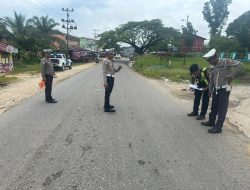 Kasat Lantas Polres Melawi Pimpin Olah TKP Laka Lantas Iptu.J.E.Kusuma : Utamakan Keselamatan