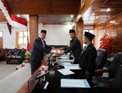 Untuk Mewujudkan Pemerintahan yang Efisien, Pemkab Tapanuli Utara Mengusulkan Penggabungan Beberapa OPD kepada DPRD